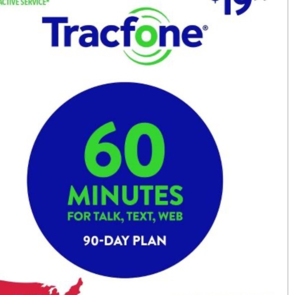 New tracfone 60 min card